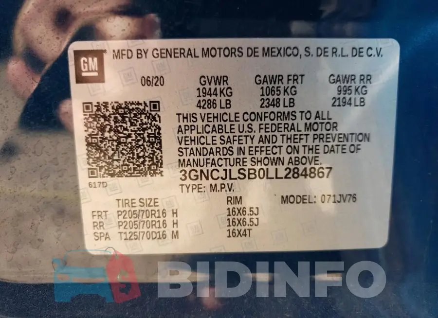 3GNCJLSB0LL284867 Photo# 12