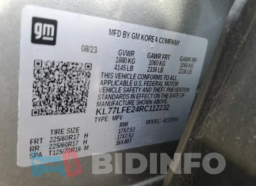 KL77LFE24RC112232 Photo# 14