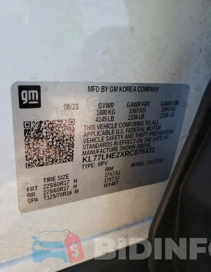 KL77LHE2XRC076431 Photo# 12