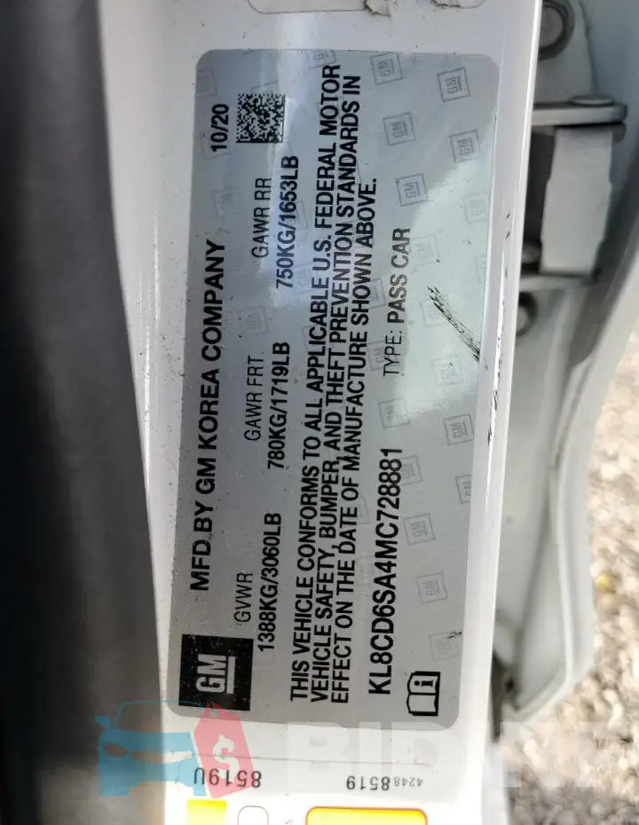 KL8CD6SA4MC728881 Photo# 12