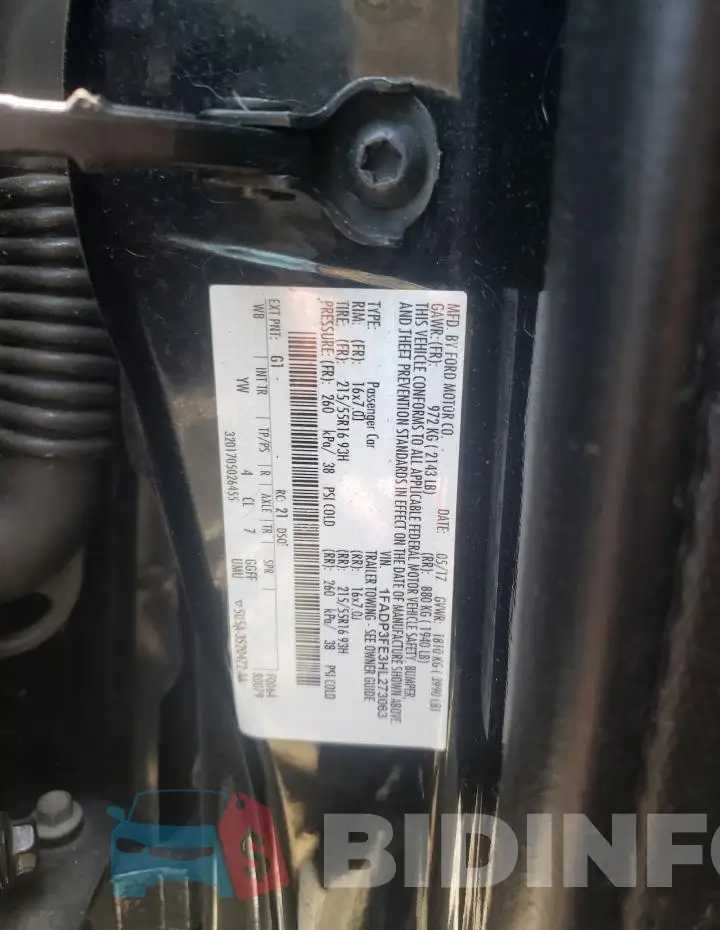 1FADP3FE3HL273063 Photo# 12