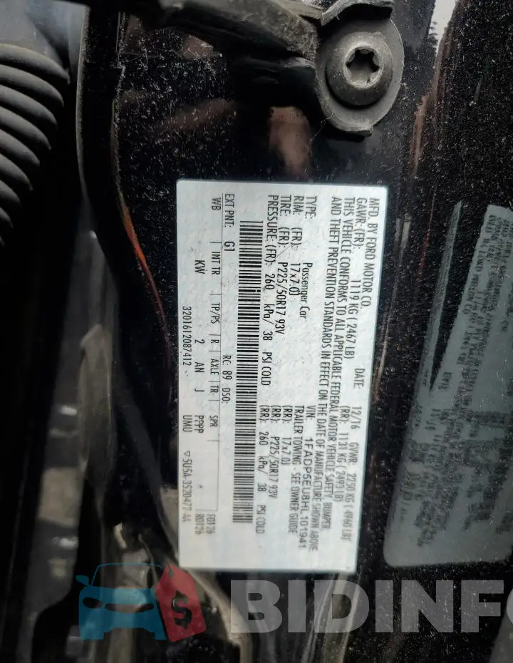1FADP5EU8HL101941 Photo# 13