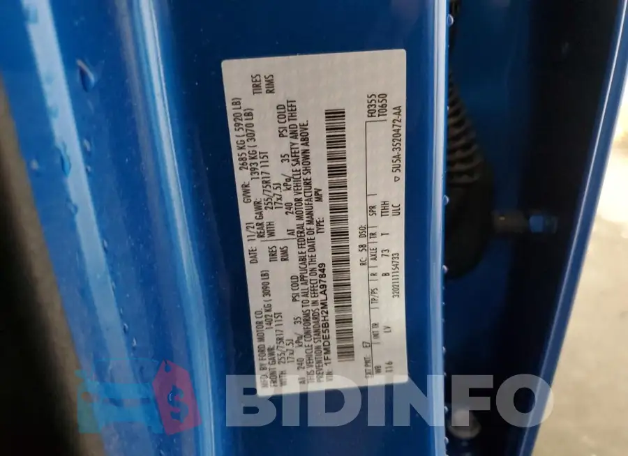 1FMDE5BH2MLA97849 Photo# 13