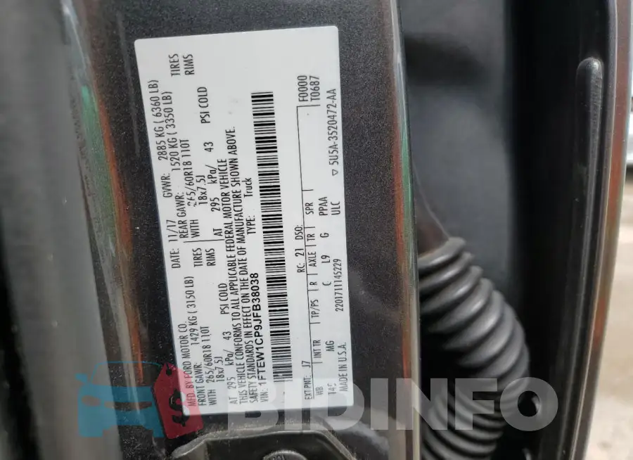 1FTEW1CP9JFB38038 Photo# 12