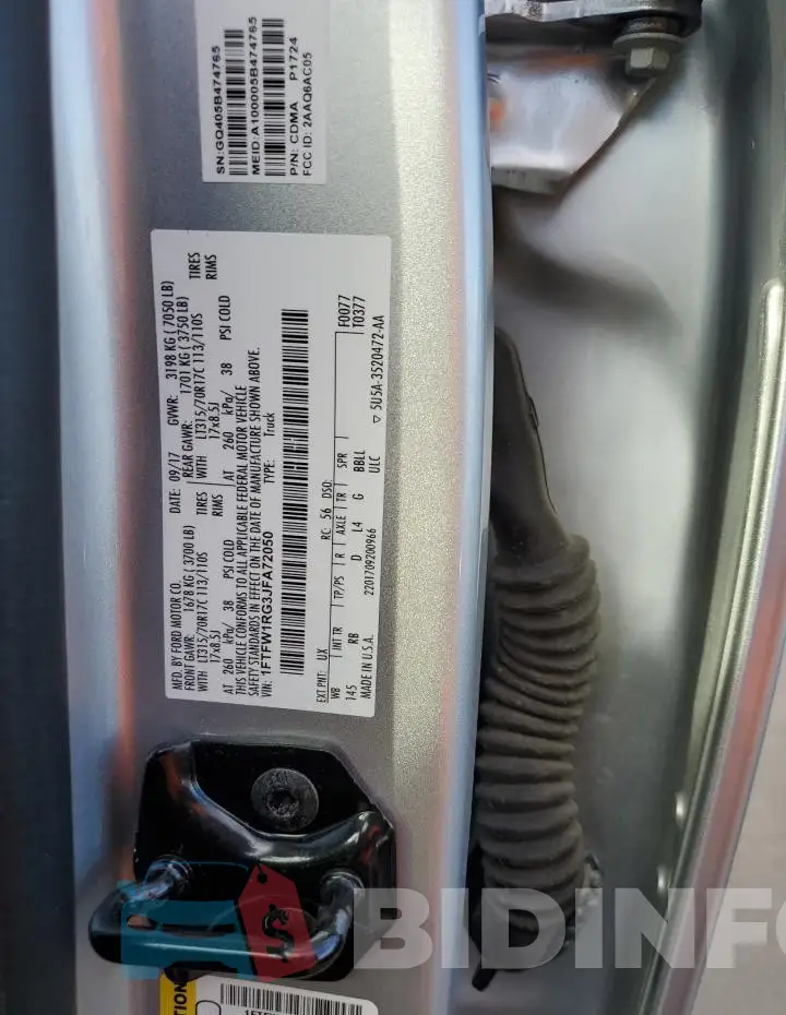 1FTFW1RG3JFA72050 Photo# 12