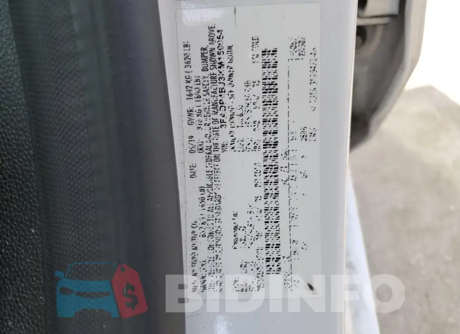 3FADP4BJ3KM150054 Photo# 12