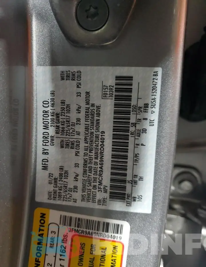 3FMCR9A69NRD04019 Photo# 12