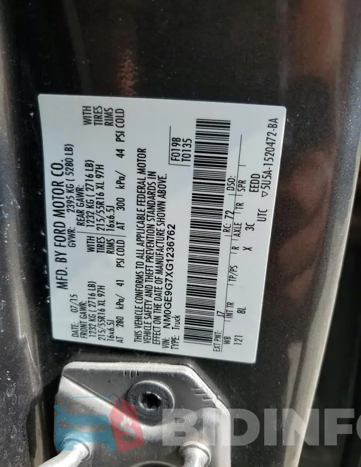 NM0GE9G7XG1236762 Photo# 13