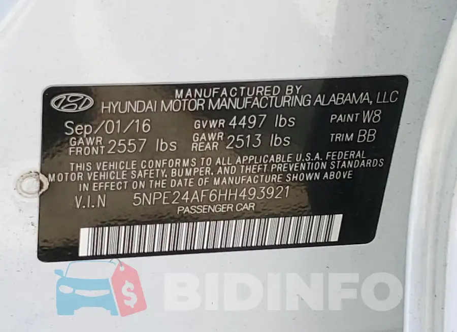 5NPE24AF6HH493921 Photo# 12