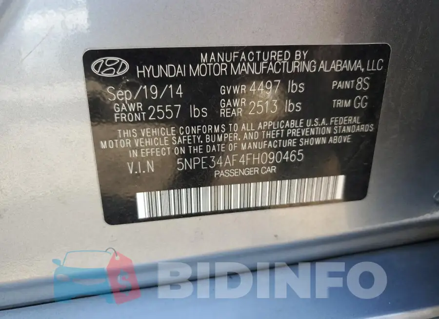 5NPE34AF4FH090465 Photo# 12