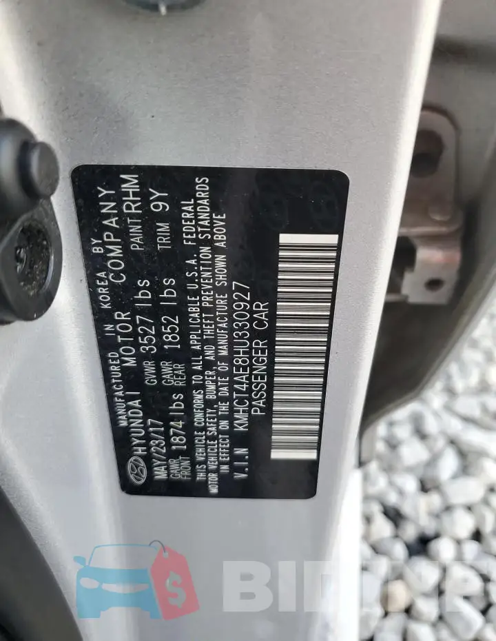 KMHCT4AE8HU330927 Photo# 12