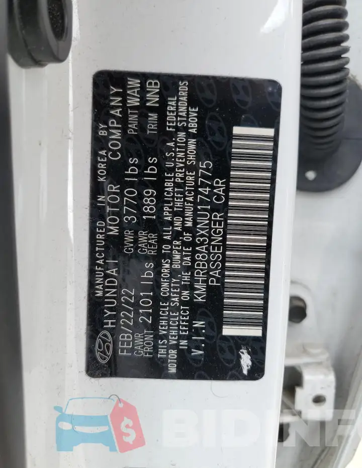 KMHRB8A3XNU174775 Photo# 13