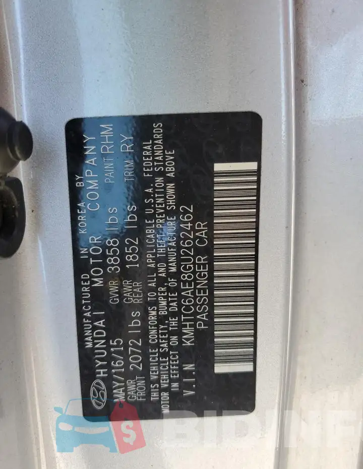 KMHTC6AE8GU262462 Photo# 12