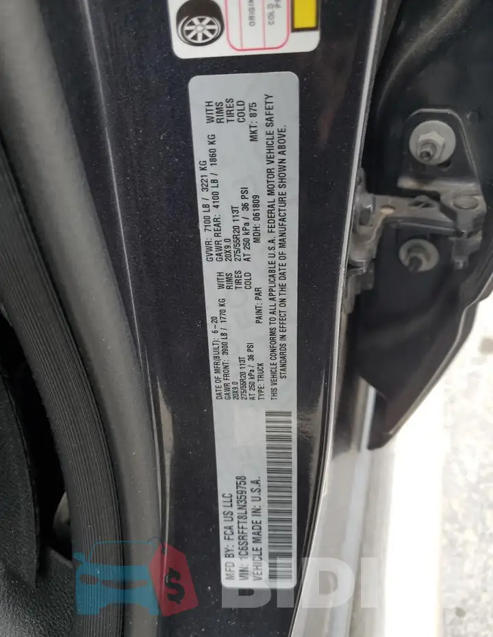 1C6SRFFT8LN359758 Photo# 12