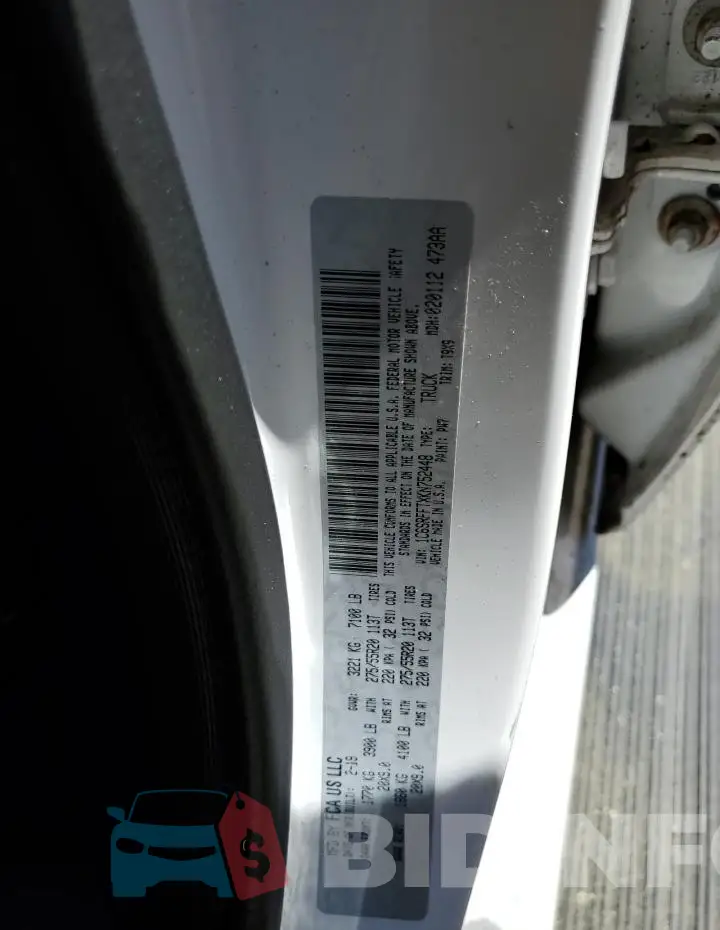 1C6SRFFTXKN752448 Photo# 12