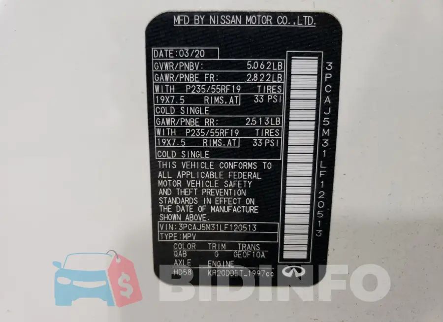 3PCAJ5M31LF120513 Photo# 13