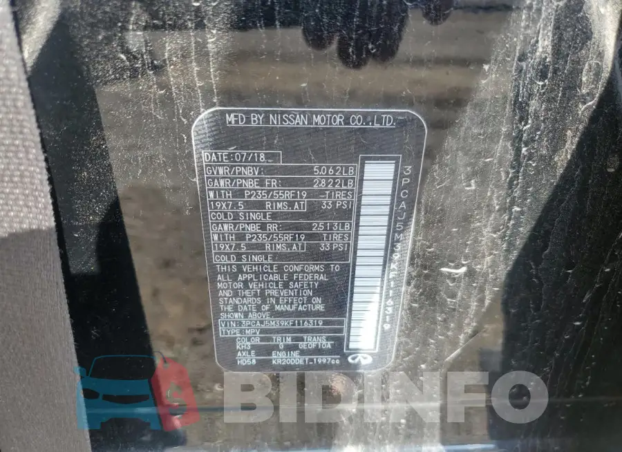 3PCAJ5M39KF116319 Photo# 13