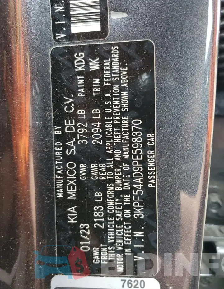 3KPF54AD9PE598370 Photo# 12