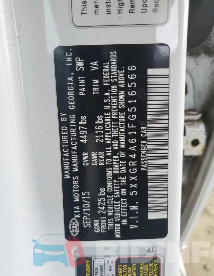 5XXGR4A61FG516566 Photo# 12