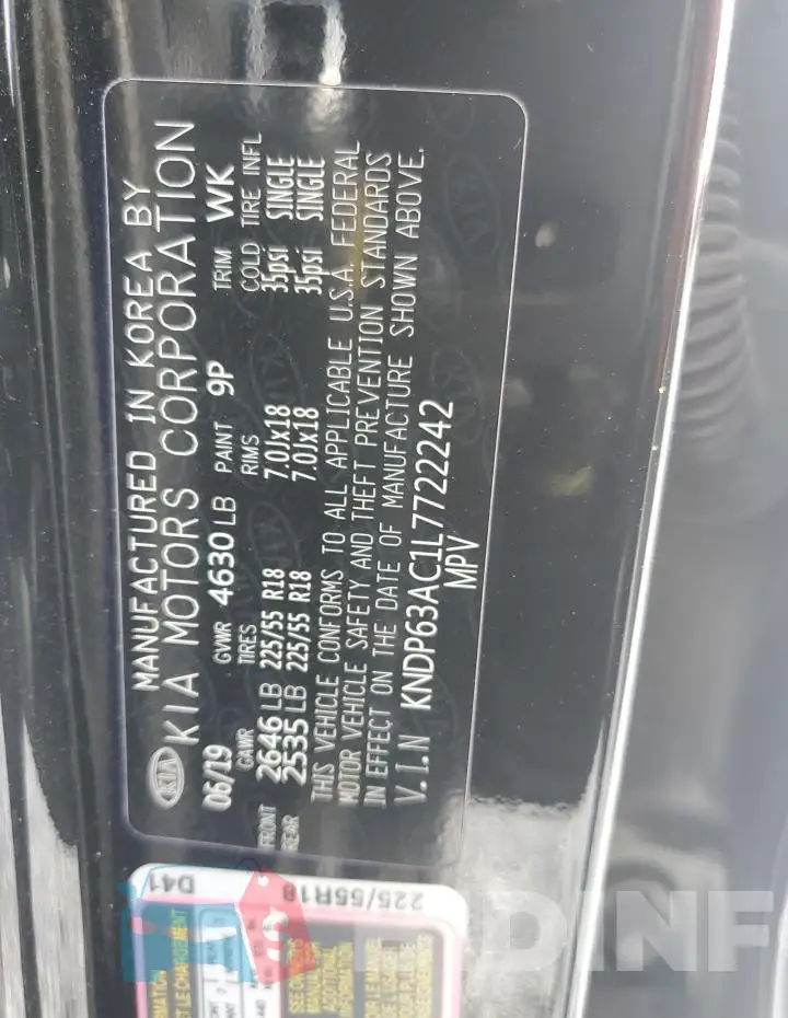 KNDP63AC1L7722242 Photo# 13