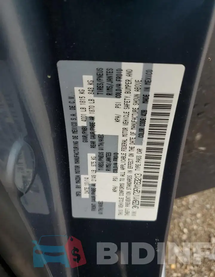 3MZBM1V72FM163213 Photo# 12