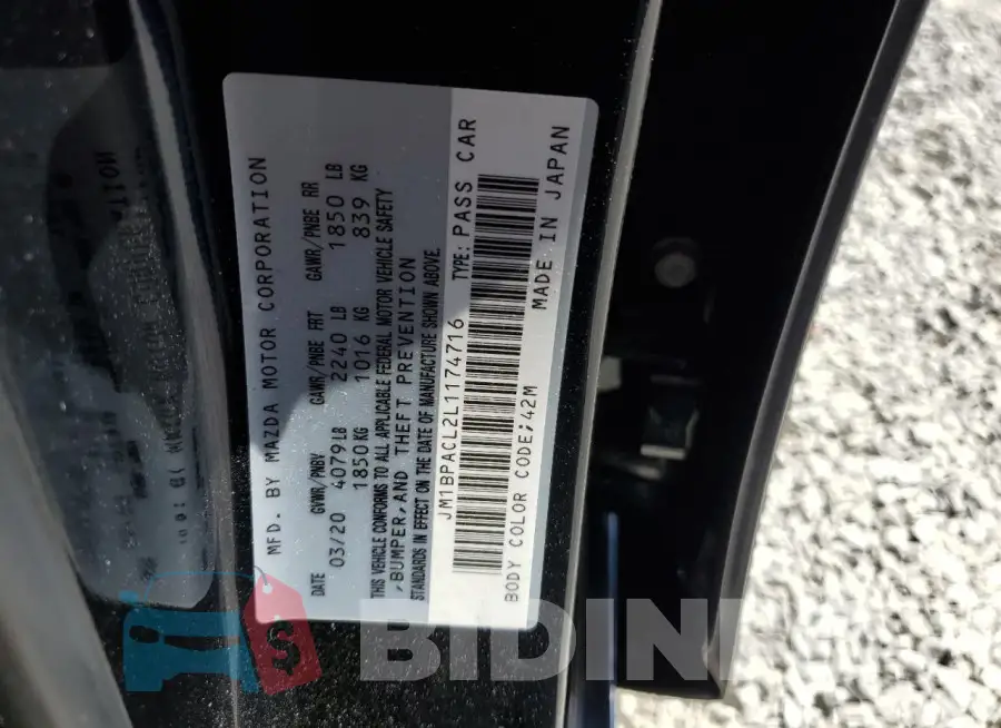 JM1BPACL2L1174716 Photo# 12