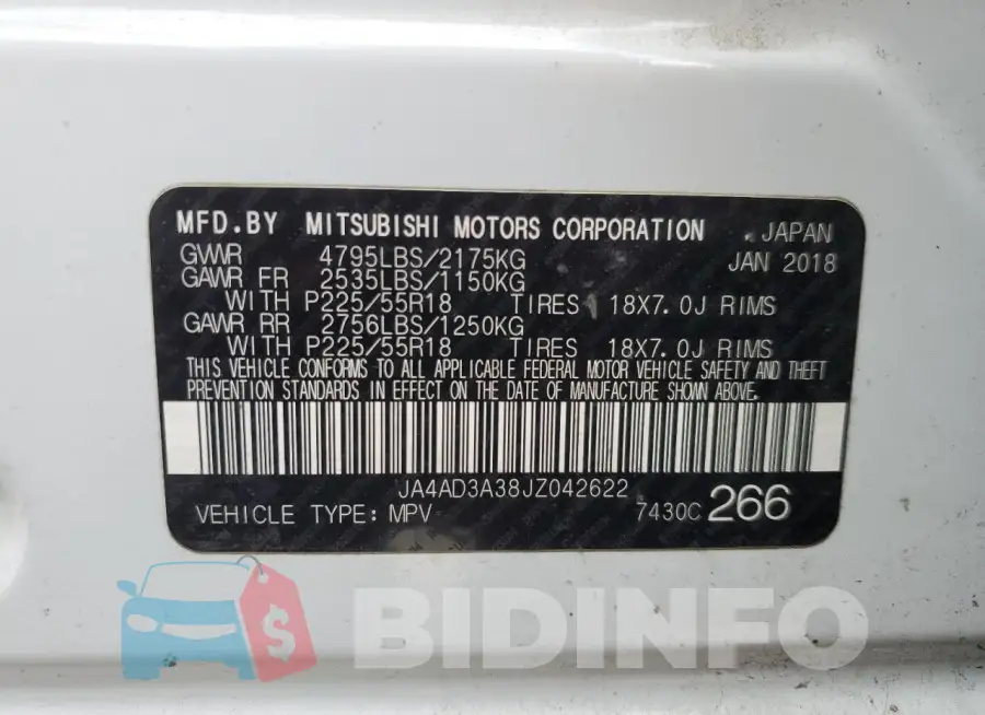 JA4AD3A38JZ042622 Photo# 13