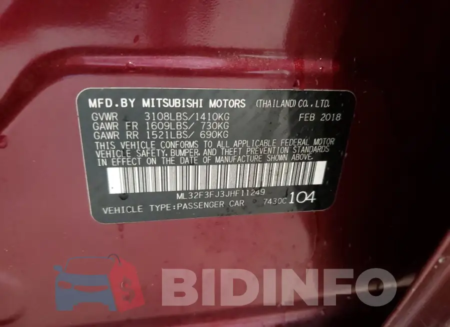 ML32F3FJ3JHF11249 Photo# 12