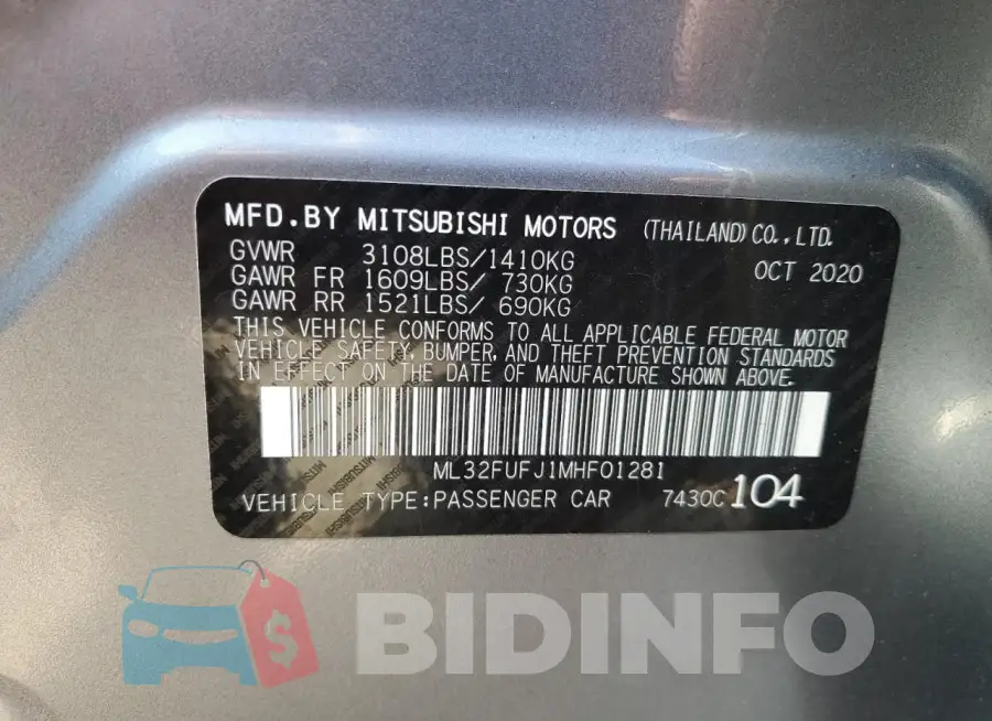 ML32FUFJ1MHF01281 Photo# 12