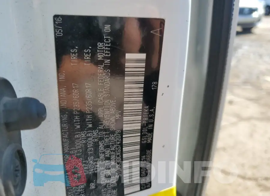 5TDKK3DCXGS742079 Photo# 13