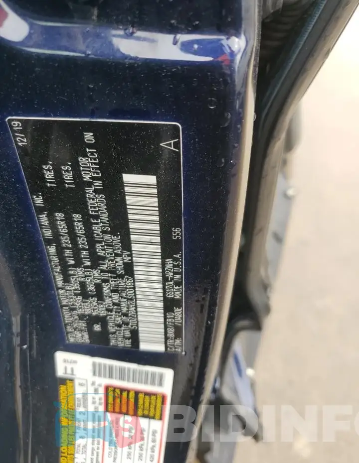 5TDZZRAH2LS001867 Photo# 12