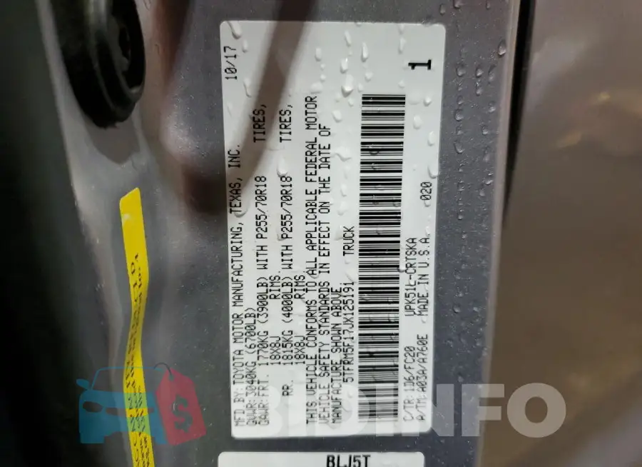 5TFRM5F17JX125191 Photo# 12