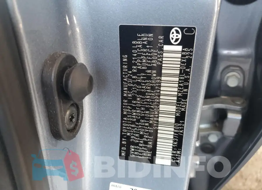 5YFB4MDE7RP147199 Photo# 12