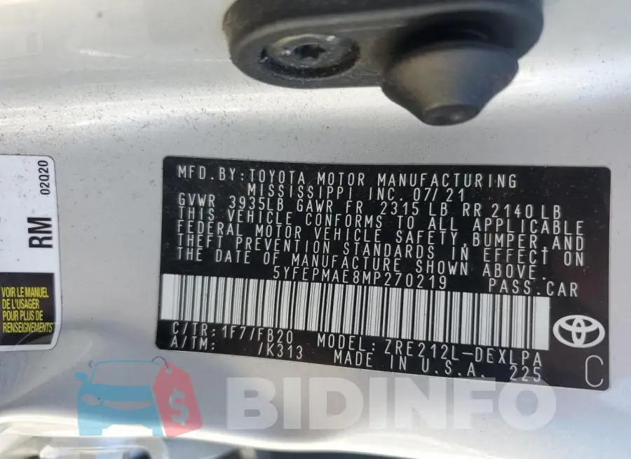 5YFEPMAE8MP270219 Photo# 12