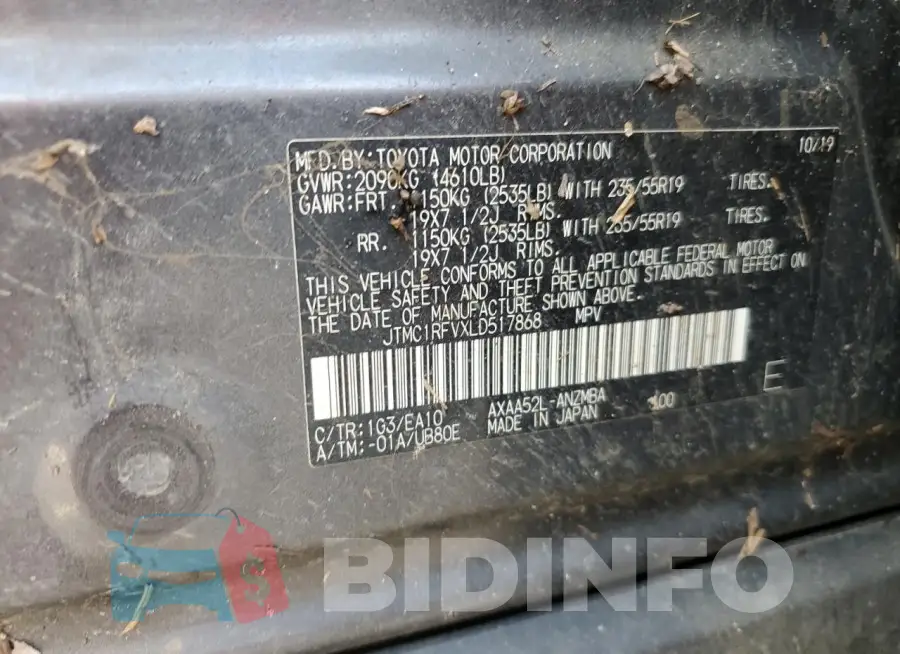 JTMC1RFVXLD517868 Photo# 13