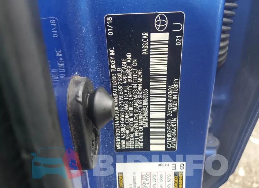 NMTKHMBX2JR060863 Photo# 13