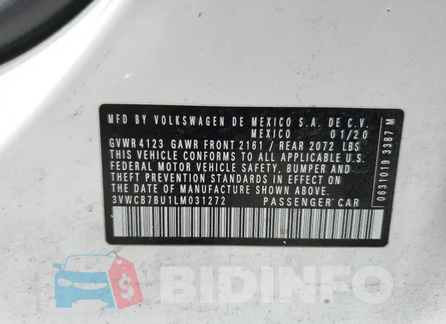 3VWCB7BU1LM031272 Photo# 12
