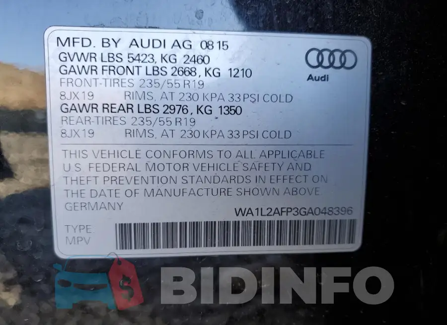 WA1L2AFP3GA048396 Photo# 12