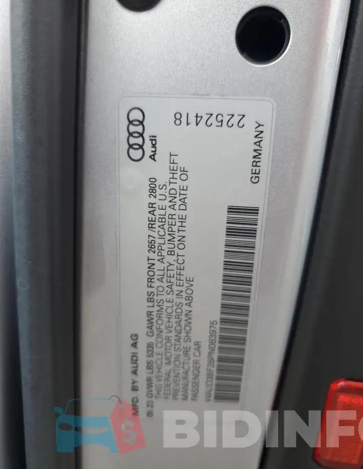WAUD3BF28PN083975 Photo# 12