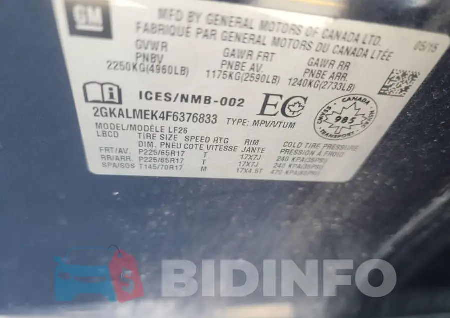 2GKALMEK4F6376833 Photo# 10