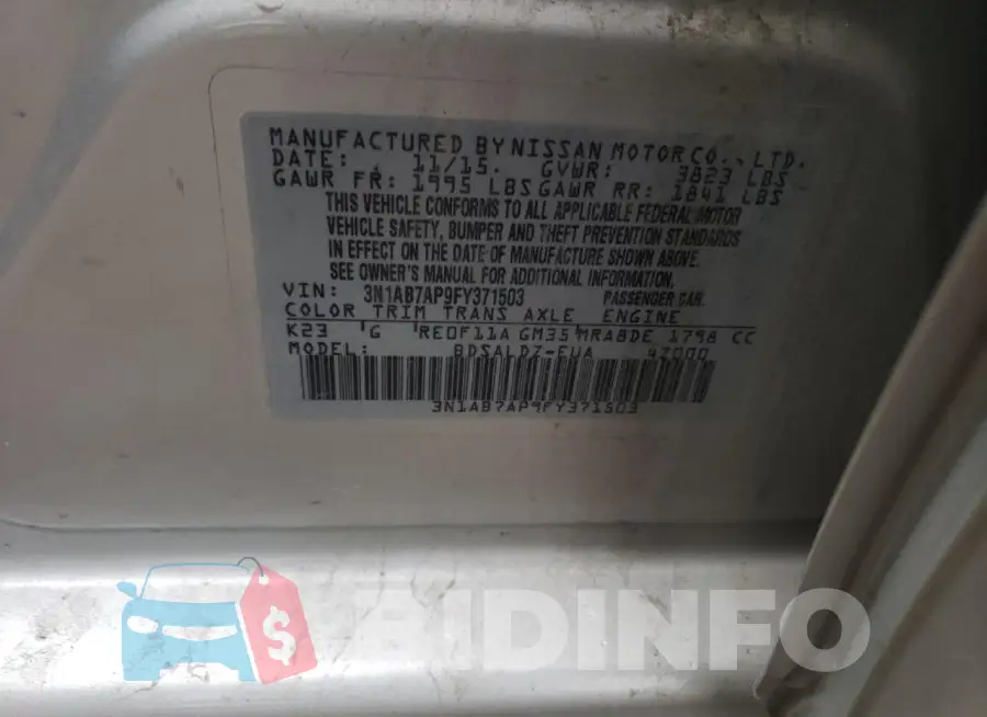 3N1AB7AP9FY371503 Photo# 12