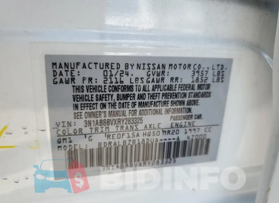 3N1AB8BVXRY283325 Photo# 12