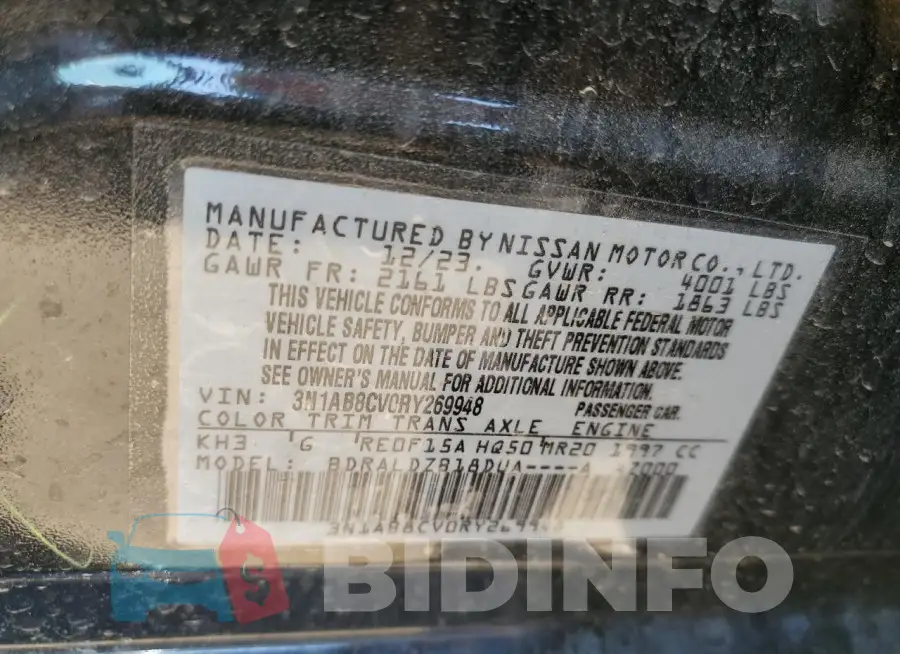 3N1AB8CV0RY269948 Photo# 12