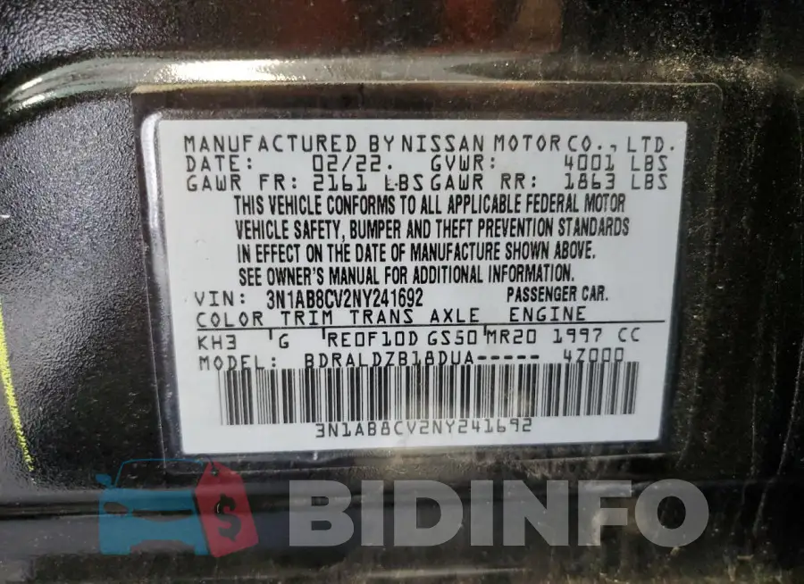 3N1AB8CV2NY241692 Photo# 13