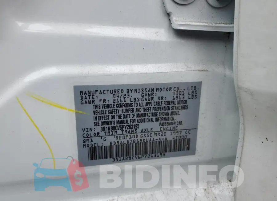 3N1AB8CV6PY263195 Photo# 13