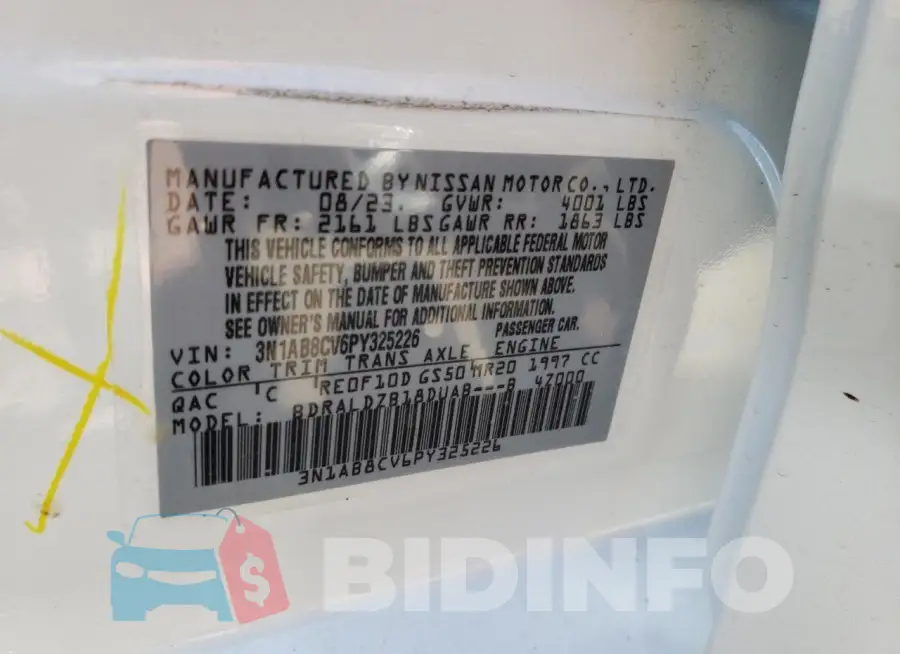 3N1AB8CV6PY325226 Photo# 12