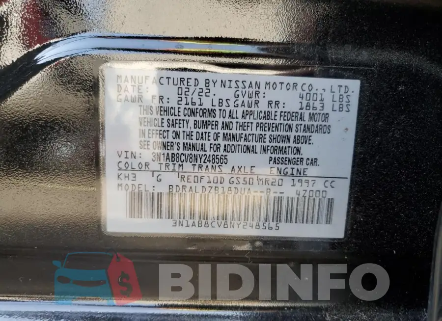 3N1AB8CV8NY248565 Photo# 12