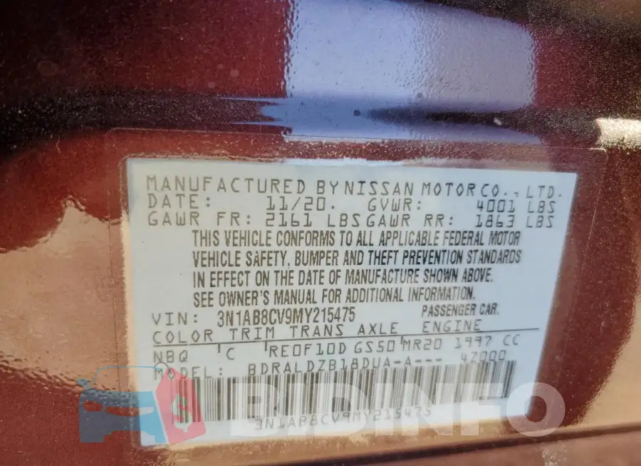 3N1AB8CV9MY215475 Photo# 12