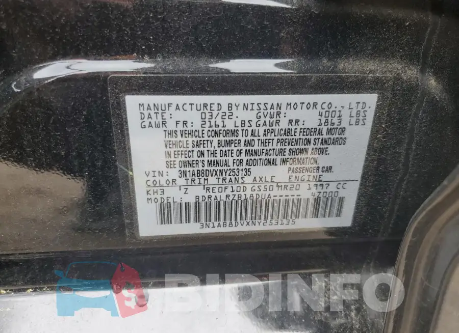 3N1AB8DVXNY253135 Photo# 12