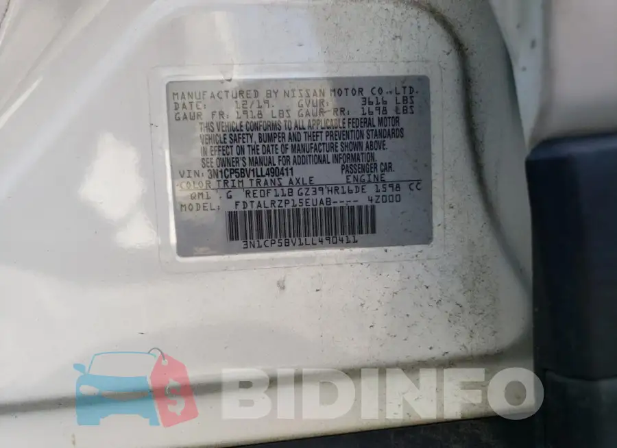 3N1CP5BV1LL490411 Photo# 12